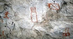 Mimbres Pictographs, Native American Culture, Geronimo Trail Guest Ranch