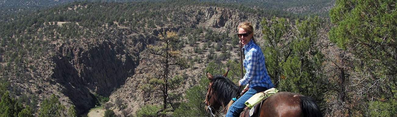 Trail Riding in the Gila National Forest, Geronimo Trail Guest Ranch, New Mexico, Couples & Solo Travelers, Horseback Riding