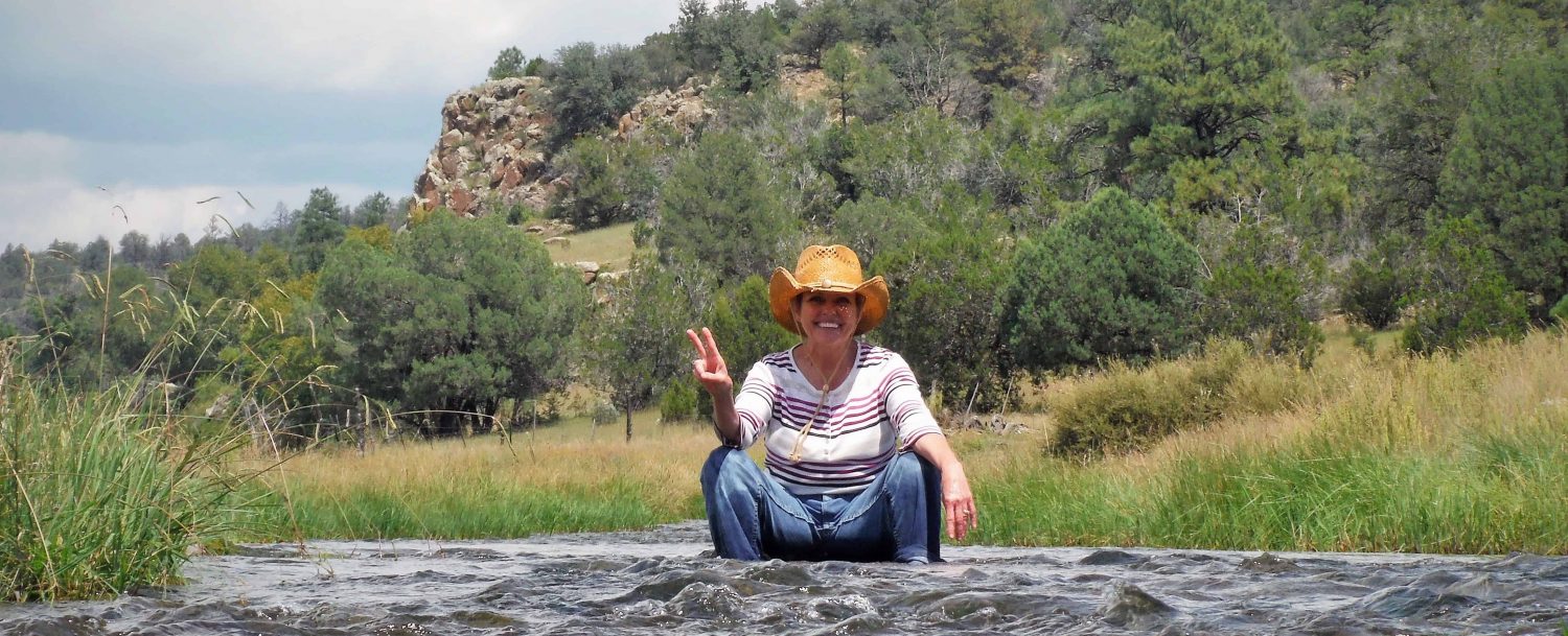 A person smiling at Geronimo Trail Guest Ranch in the Gila National Forest