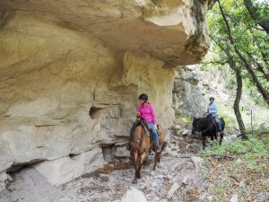 girls trip horseback riding