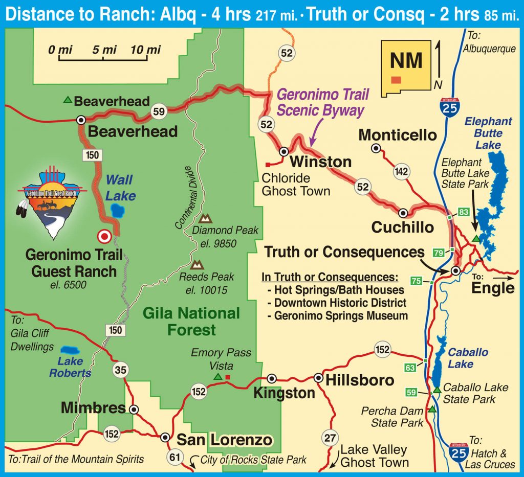 Location & Directions | Geronimo Trail Guest Ranch