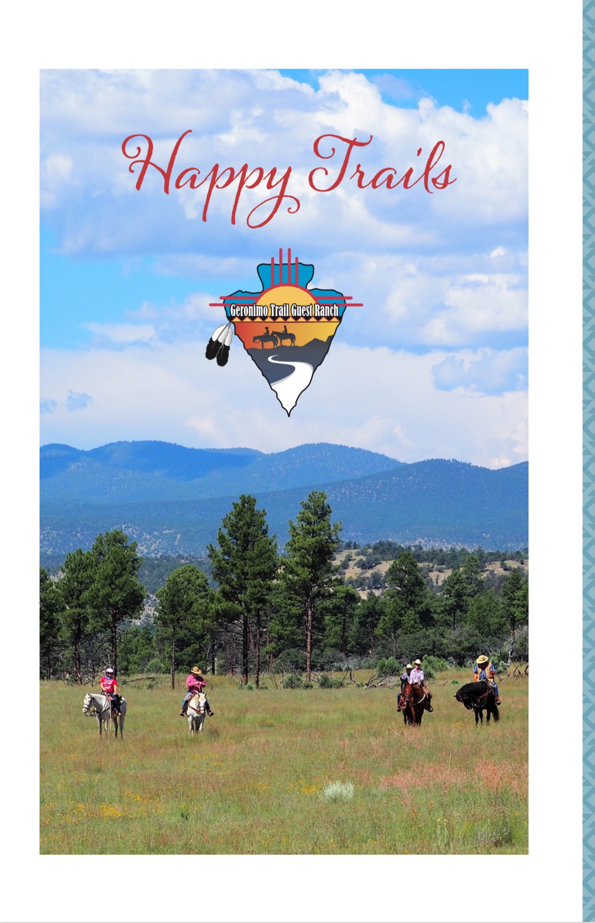 Geronimo Trail Guest Ranch Cookbook Happy Trails