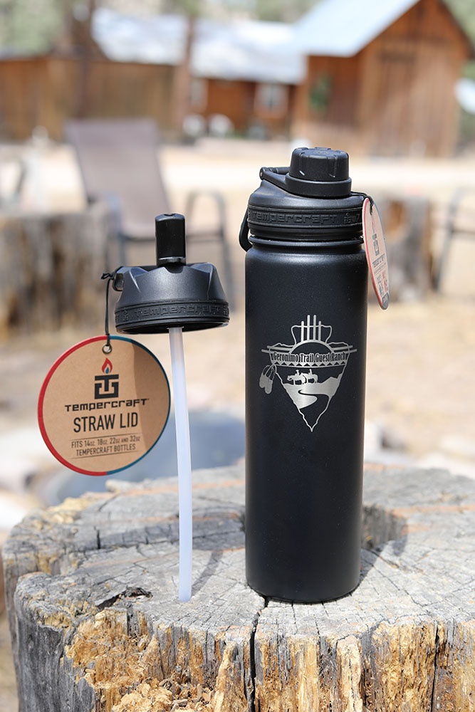 Black Geronimo Trail Guest Ranch Water Bottle
